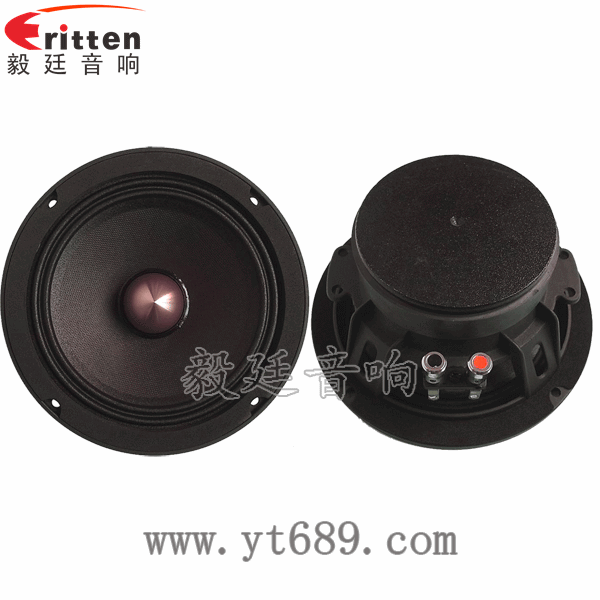 6.5寸50w汽車改裝中音喇叭正反面 8''中低音舞臺音箱喇叭廠家正反面